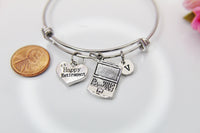 Happy Retirement Bracelet, Retiring Gift, Best Retirement Gift for Programmer, Administration, Office, Assistant, Coworker, School,  N4058