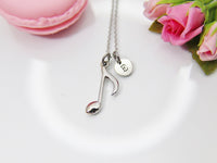 Best Christmas Gift, Music Note Necklace, School Band, Daughter Gift, Granddaughter Gift, Niece Gift, Cousin Gift, Best Friend Gift, N4092