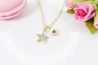 Star Necklace, Best Christmas Gift for Girlfriends, Sister, Daughter, Granddaughter, Niece, Mom, Aunt, Grandma, Best Friends Gift, N4101