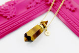 Best Mother's Day Gift, Tiger Eye Necklace, Natural Gemstone Jewelry, N4114