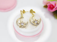 Moon Star Earrings, N4109A