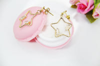 Star Earrings Best Christmas Gift for Mom Aunt Sister Daughter Niece Granddaughter Cousin Best Friend Girlfriend Gift, N4161