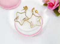 Star Earrings Best Christmas Gift for Mom Aunt Sister Daughter Niece Granddaughter Cousin Best Friend Girlfriend Gift, N4161