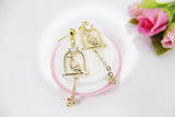 Bird Birdcage Earrings, Best Christmas Gift for Mom Aunt Sister Daughter Niece Granddaughter Cousin Best Friend Girlfriend Gift, N4171