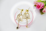 Bird Birdcage Earrings, Best Christmas Gift for Mom Aunt Sister Daughter Niece Granddaughter Cousin Best Friend Girlfriend Gift, N4171