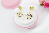 Shooting Star Earrings, Best Christmas Gift for Mom Aunt Sister Daughter Niece Granddaughter Cousin Best Friend Girlfriend Gift, N4175