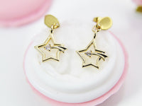 Shooting Star Earrings, Best Christmas Gift for Mom Aunt Sister Daughter Niece Granddaughter Cousin Best Friend Girlfriend Gift, N4175