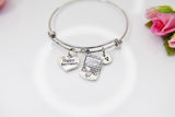 Happy Retirement Bracelet, Retiring Gift, Best Retirement Gift for Programmer, Administration, Office, Assistant, Coworker, School,  N4058