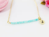 Amazonite Necklace, Natural Gemstone Jewelry, N4078