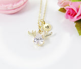 Reindeer Necklace – Dainty Deer Pendant Symbolizing Joy, Winter Magic & Gentle Strength, N4083