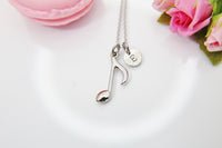 Best Christmas Gift, Music Note Necklace, School Band, Daughter Gift, Granddaughter Gift, Niece Gift, Cousin Gift, Best Friend Gift, N4092