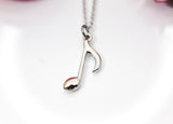 Best Christmas Gift, Music Note Necklace, School Band, Daughter Gift, Granddaughter Gift, Niece Gift, Cousin Gift, Best Friend Gift, N4093