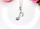 Best Christmas Gift, Music Note Necklace, School Band, Daughter Gift, Granddaughter Gift, Niece Gift, Cousin Gift, Best Friend Gift, N4093