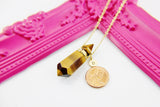 Best Mother's Day Gift, Tiger Eye Necklace, Natural Gemstone Jewelry, N4114