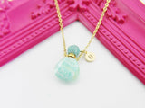 Amazonite Necklace, Natural Gemstone Jewelry, N4120