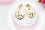 Moon Star Earrings, N4109A