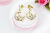 Moon Star Earrings, N4109A