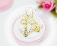 Queen Bee Earrings Best Christmas Gift for Mom Aunt Sister Daughter Niece Granddaughter Cousin Best Friend Girlfriend Gift, N4158
