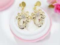 Peacock Earrings Best Christmas Gift for Mom Aunt Sister Daughter Niece Granddaughter Cousin Best Friend Girlfriend Gift, N4166