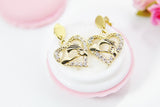 Heart Hand in Hand Earrings, Best Christmas Gift for Mom Aunt Sister Daughter Niece Granddaughter Cousin Best Friend Girlfriend Gift, N4173