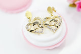Heart Hand in Hand Earrings, Best Christmas Gift for Mom Aunt Sister Daughter Niece Granddaughter Cousin Best Friend Girlfriend Gift, N4173