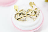Heart Hand in Hand Earrings, Best Christmas Gift for Mom Aunt Sister Daughter Niece Granddaughter Cousin Best Friend Girlfriend Gift, N4173