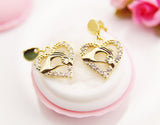 Heart Hand in Hand Earrings, Best Christmas Gift for Mom Aunt Sister Daughter Niece Granddaughter Cousin Best Friend Girlfriend Gift, N4173