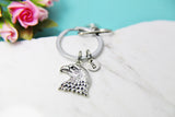 Silver Eagle Keychain, Personalized Jewelry, N4190