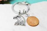 Silver Eagle Keychain, Personalized Jewelry, N4190