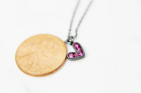 Black Heart Necklace, Valentine's Day Gift, N4191