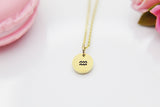 Gold Aquarius Necklace, Dainty Zodiac Charm Necklace