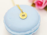 Gold Aquarius Necklace, Dainty Zodiac Charm Necklace