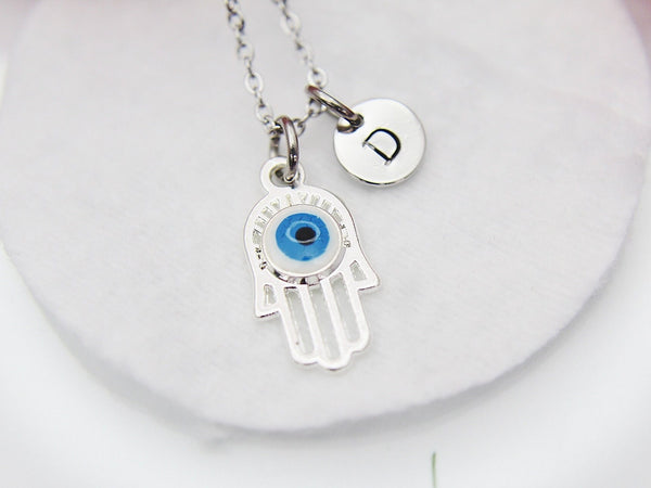 Evil Eye Hand Necklace, Birthday Gift, Layering Necklace, Dainty Gold Necklace, Personalized Gift, N4201