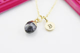 Labradorite Necklace, Natural Gemstone Jewelry 4259