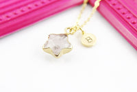 Quartz Necklace, Star Natural Gemstone Jewelry N4266