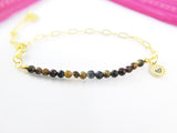 Pietersite Bracelet, Natural Gemstone Jewelry, N4279