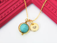 Jade Necklace, Natural Jade Turquoise Natural Gemstone Jewelry N4295