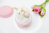Pink Opal Necklace, Natural Gemstone Jewelry N4298