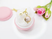Pink Opal Necklace, Natural Gemstone Jewelry N4298