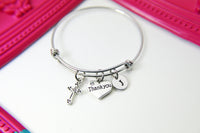 Thank You Cross Bracelet, Personalized Gift, N4189