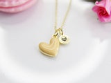 Best Valentine's Day Gifts, Sweet Gifts, Tan Heart Necklace, Personalized Birthday Gift, N4317