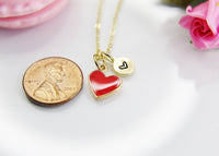 Red Heart Necklace, Sweet Gifts, Best Valentine's Day Gifts, Personalized Birthday Gift, N4320