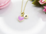 Heart Necklace, Best Valentine's Day Gifts, Violet Sweet Necklace Gifts, Personalized Birthday Gift, N4327