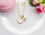 Heart Necklace, Best Valentine's Day Gifts, Pink, Sweet Necklace Gifts, Personalized Birthday Gift, N4331