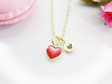 Heart Necklace, Best Valentine's Day Gifts, Red, Sweet Necklace Gifts, Personalized Birthday Gift, N4332