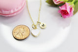 Heart Necklace, Best Valentine's Day Gifts, White, Sweet Necklace Gifts, Personalized Birthday Gift, N4333
