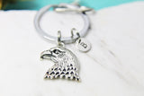 Silver Eagle Keychain, Personalized Jewelry, N4190