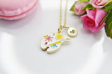 Palette Necklace, Little Girl Future Artist Sweet Necklace Gifts, Best Birthday Gifts, Personalized Initial Gift, N4349