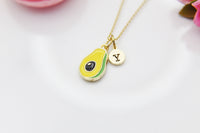 Avocado Necklace, Gold Necklace Gift, Personalized Gift, N4203