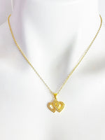 Best Valentine's Day Gift Necklace, Gold Infinity Heart Necklace, Birthday Gift, N4217